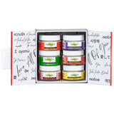 Essance body butter gift set with assorted body butters and lotions in reusable box