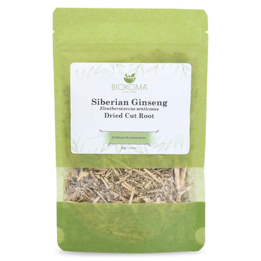 Siberian Ginseng Organic Tea (Eleutherococcus senticosus) Dried Cut Root 50g 1.76oz