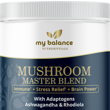 Mushroom Blend Powder Organic Reishi, Cordyceps, Turkey Tail, Shiitake, Lion's Mane, Chaga, and MORE!